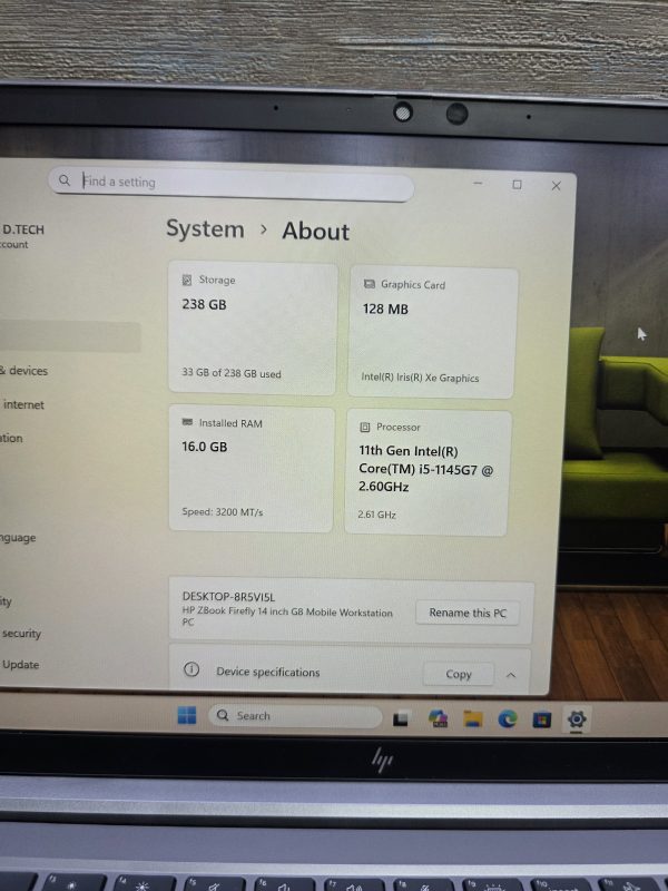 HP ZBOOK FIREFLY 14 INCH G8