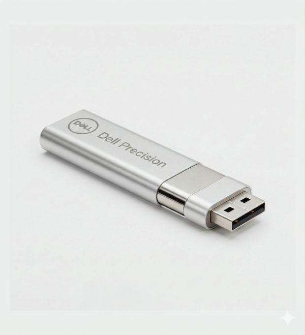 Premium Silver Dell USB Flash Drive